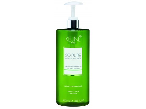 KEUNE SO PURE Energijos Suteikiantis Šampūnas ENERGIZING, 1000 ml